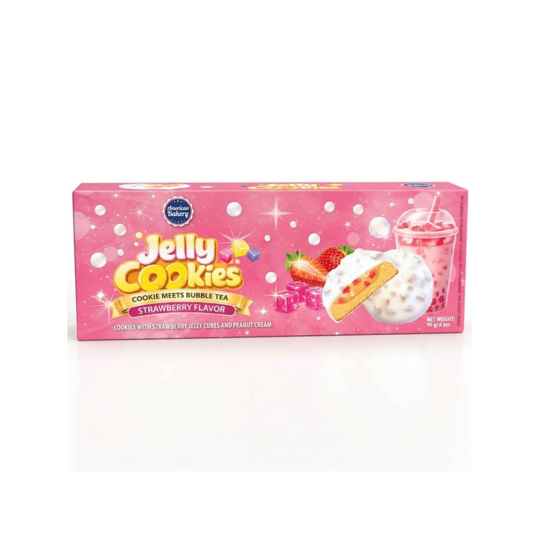 American Bakery Jelly Cookies Strawberry 96 g