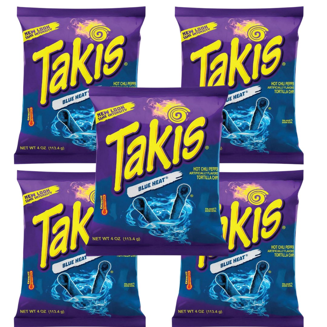 5 x Takis Blue Heat 92 g - Fast Candy