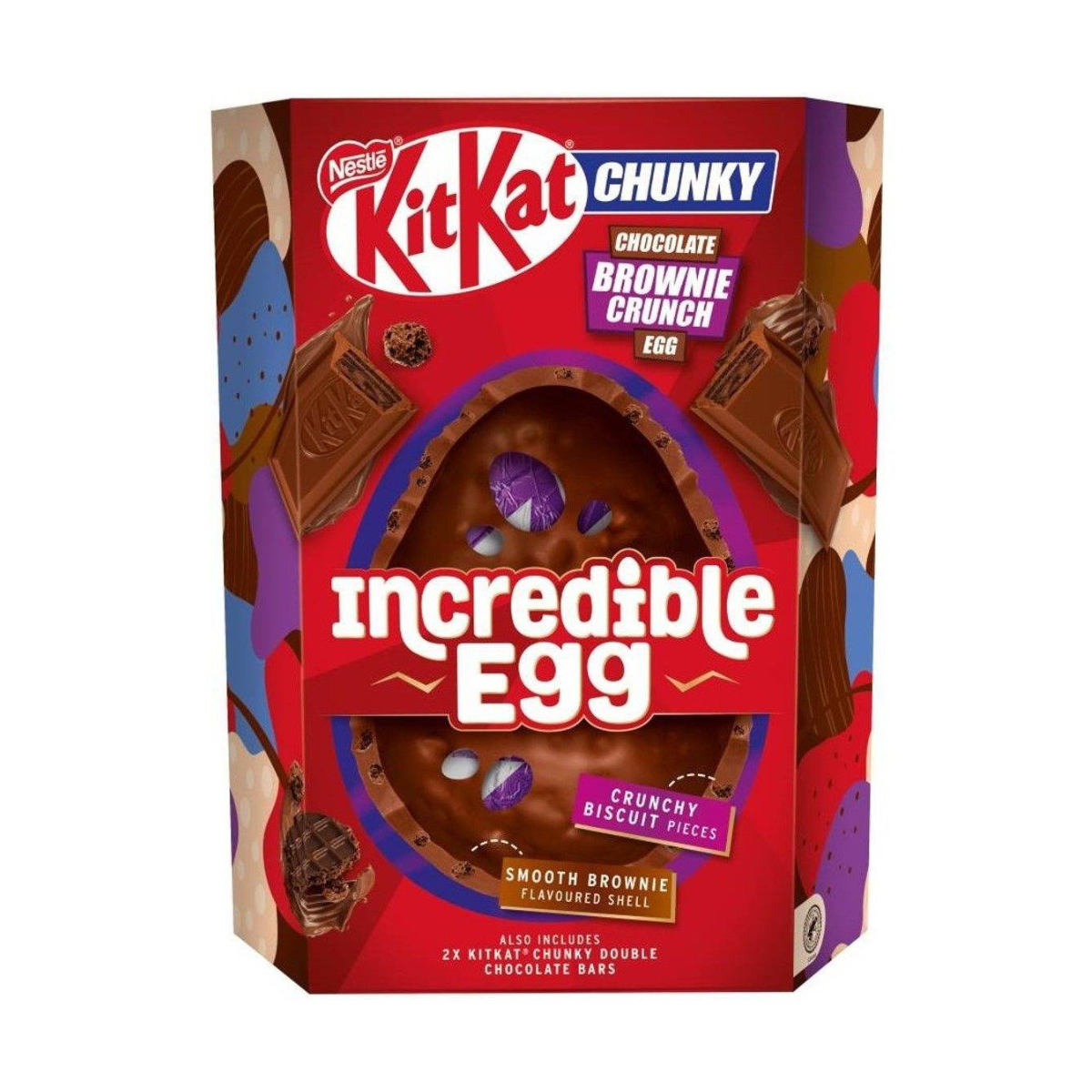 Double Chocolate Brownie Incredible Egg 384 g - Fast Candy