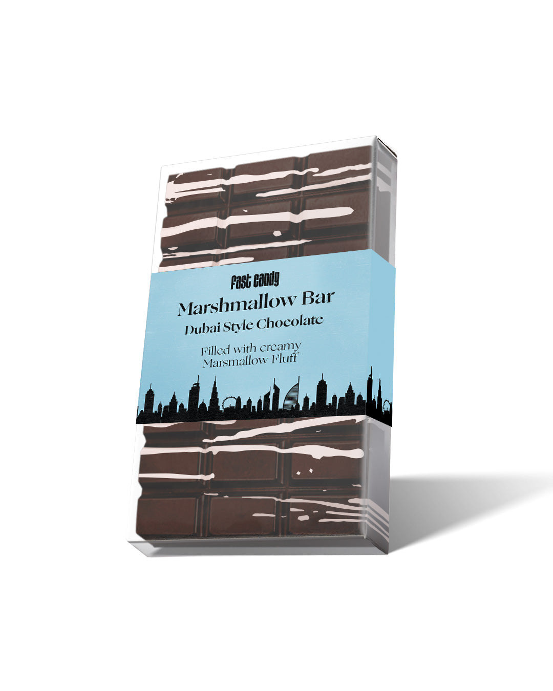 Dubai Style Marshmallow Chocolate Bar 120 g - Fast Candy