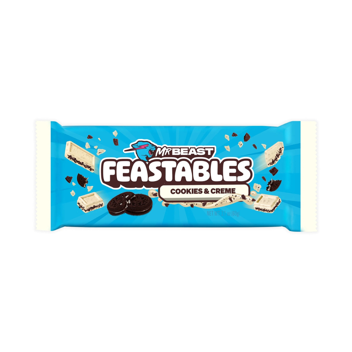Mr Beast Feastables Cookies & Cream 60g - Fast Candy
