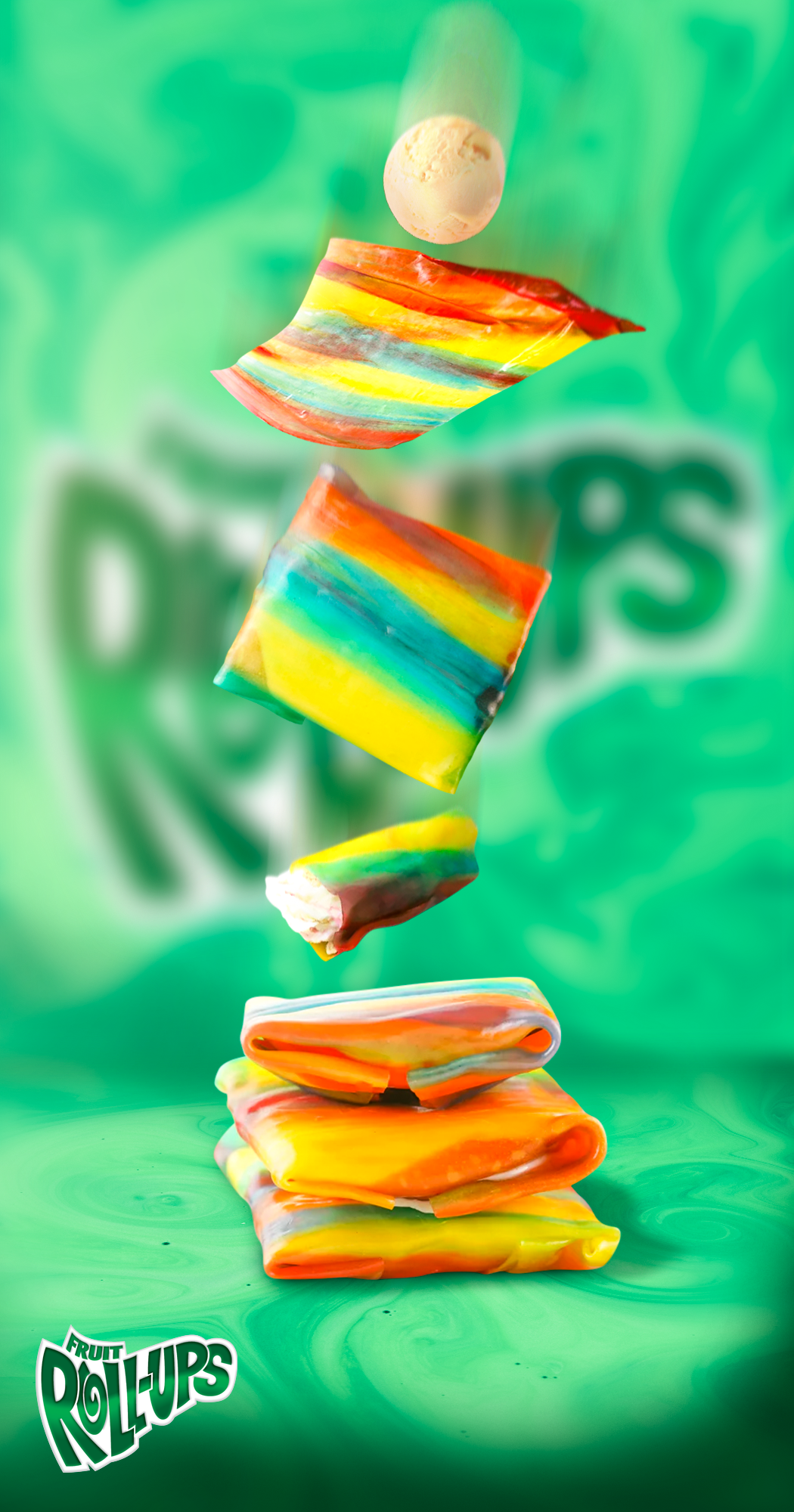 Fruit roll ups in collection mobile banner