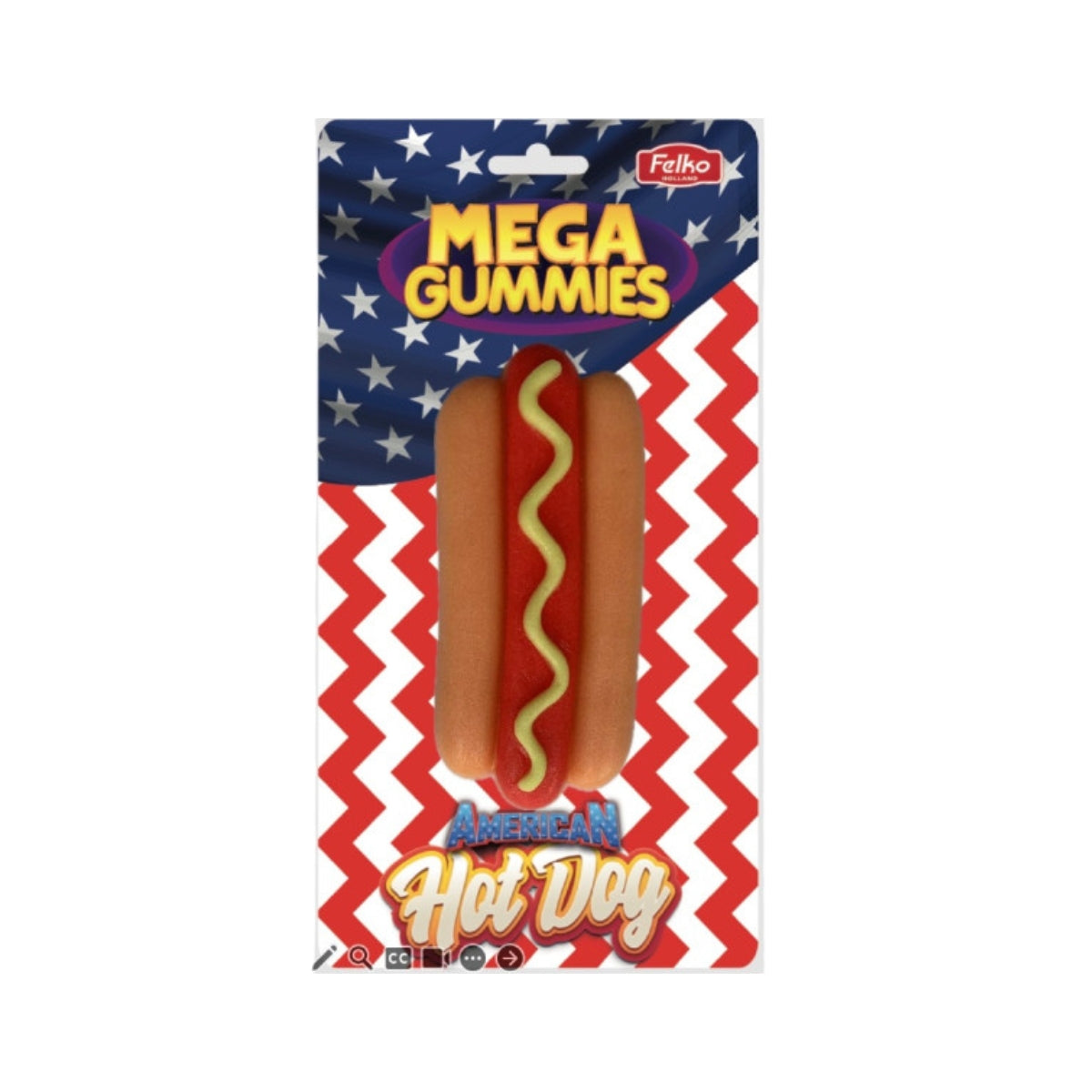 Mega Gummies American Hotdog 120 g