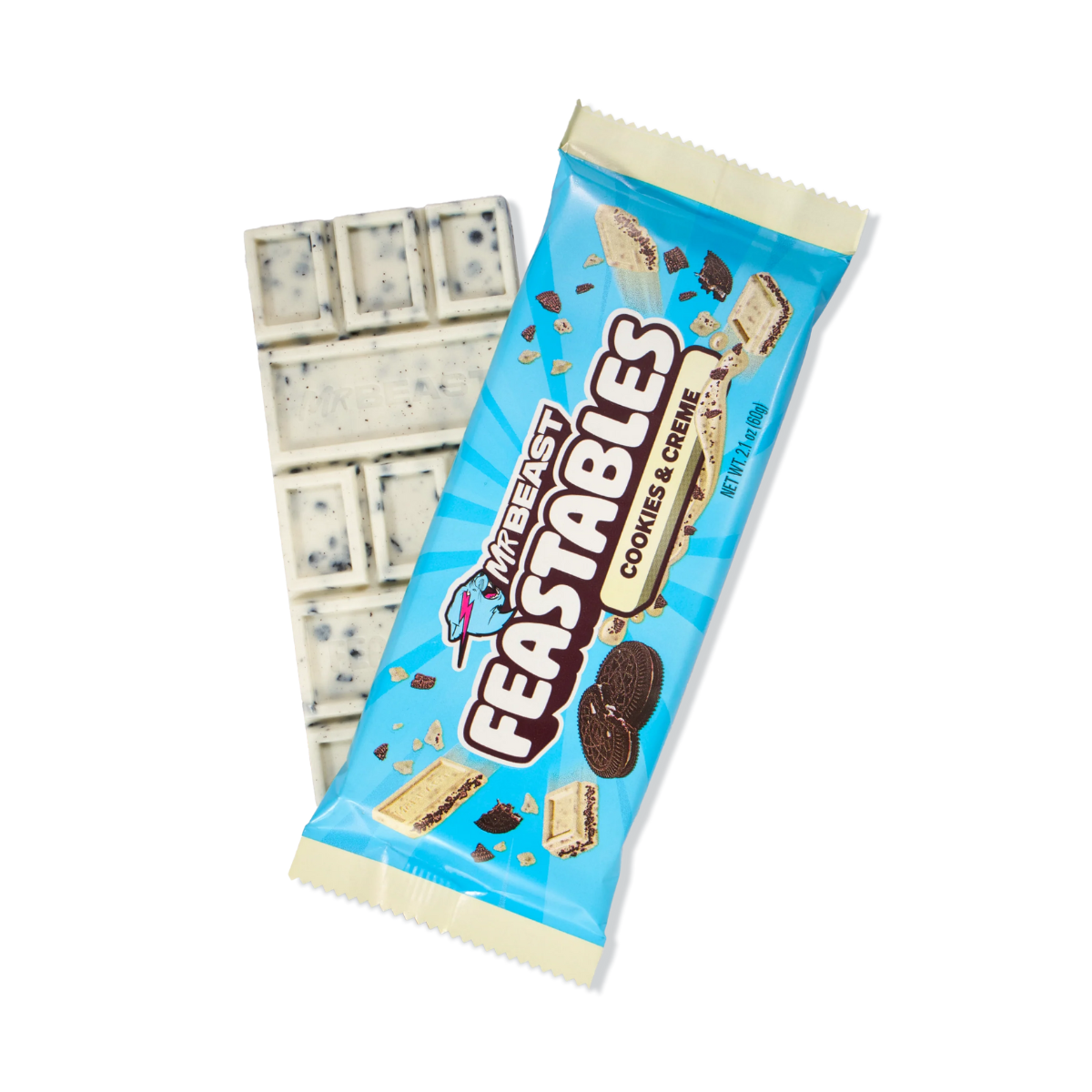 Mr Beast Feastables Cookies & Cream 60g - Fast Candy