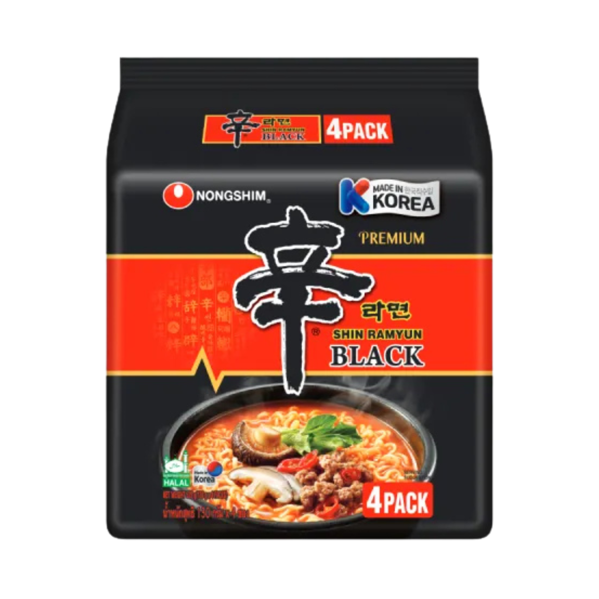 NONGSHIM Instant Shin ramyun black 4x130g - Fast Candy