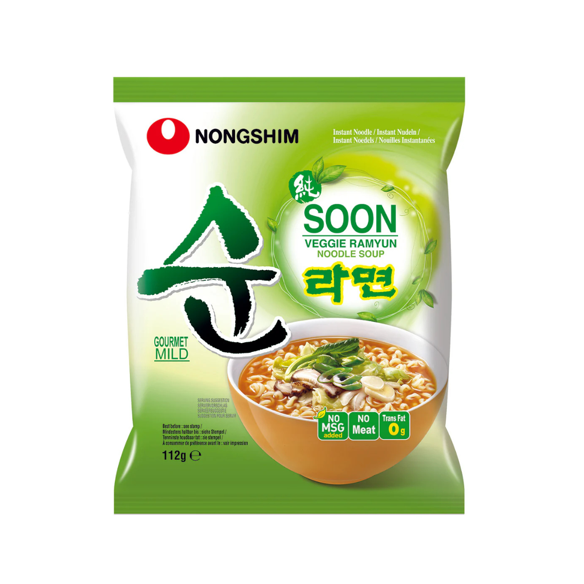 NONGSHIM Soon veggie ramyun 112g - Fast Candy