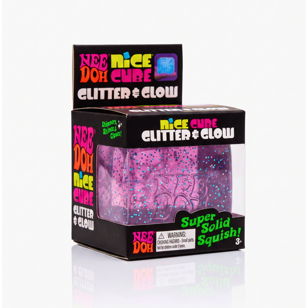 NeeDoh Nice Cube Glitter & Glow