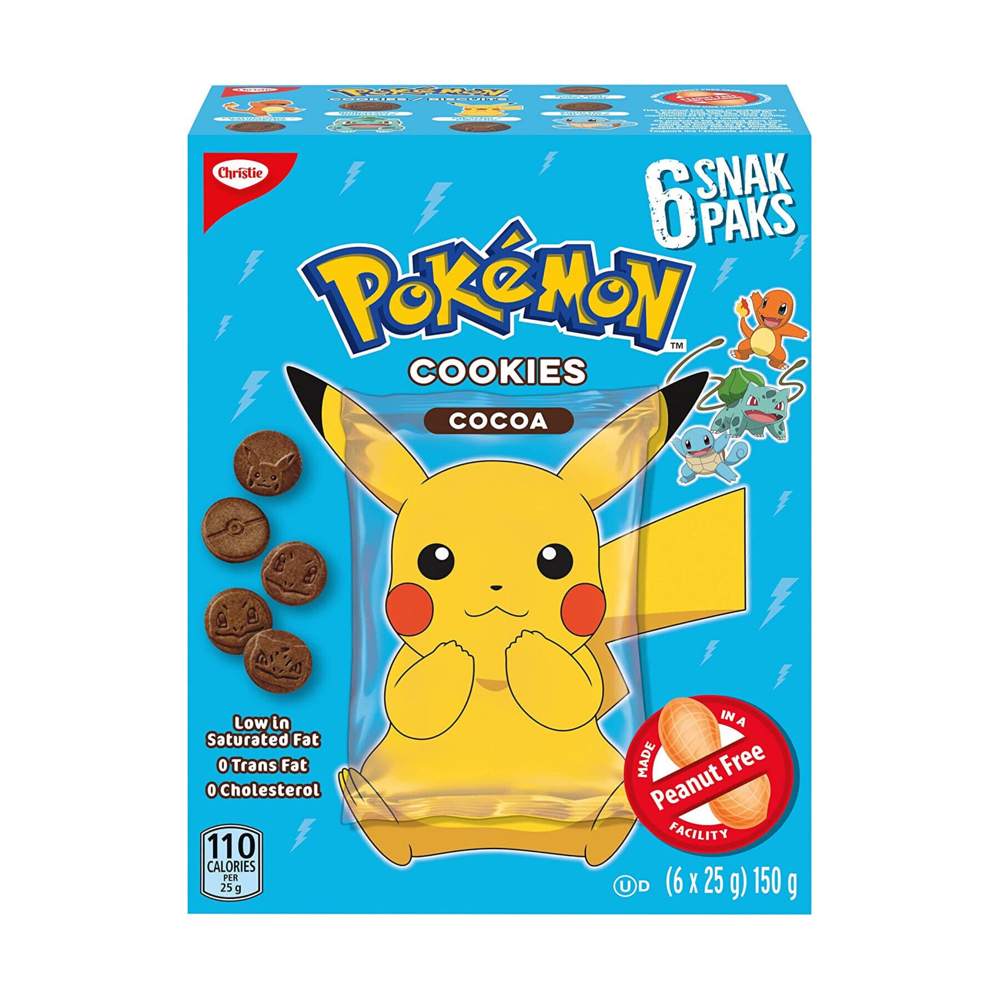 Pokémon Cookies Cocoa 6-pack 150 g DATOVARE