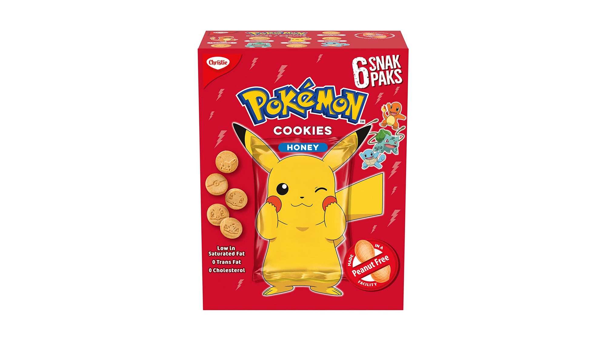 Pokémon Cookies Honey 6-pack 150 g