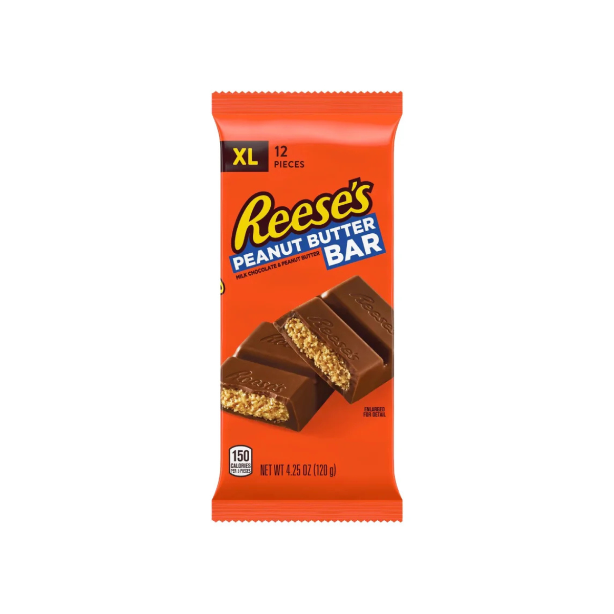 Reese's XL Milk Chocolate Peanut Butter Bar 120 g - Fast Candy