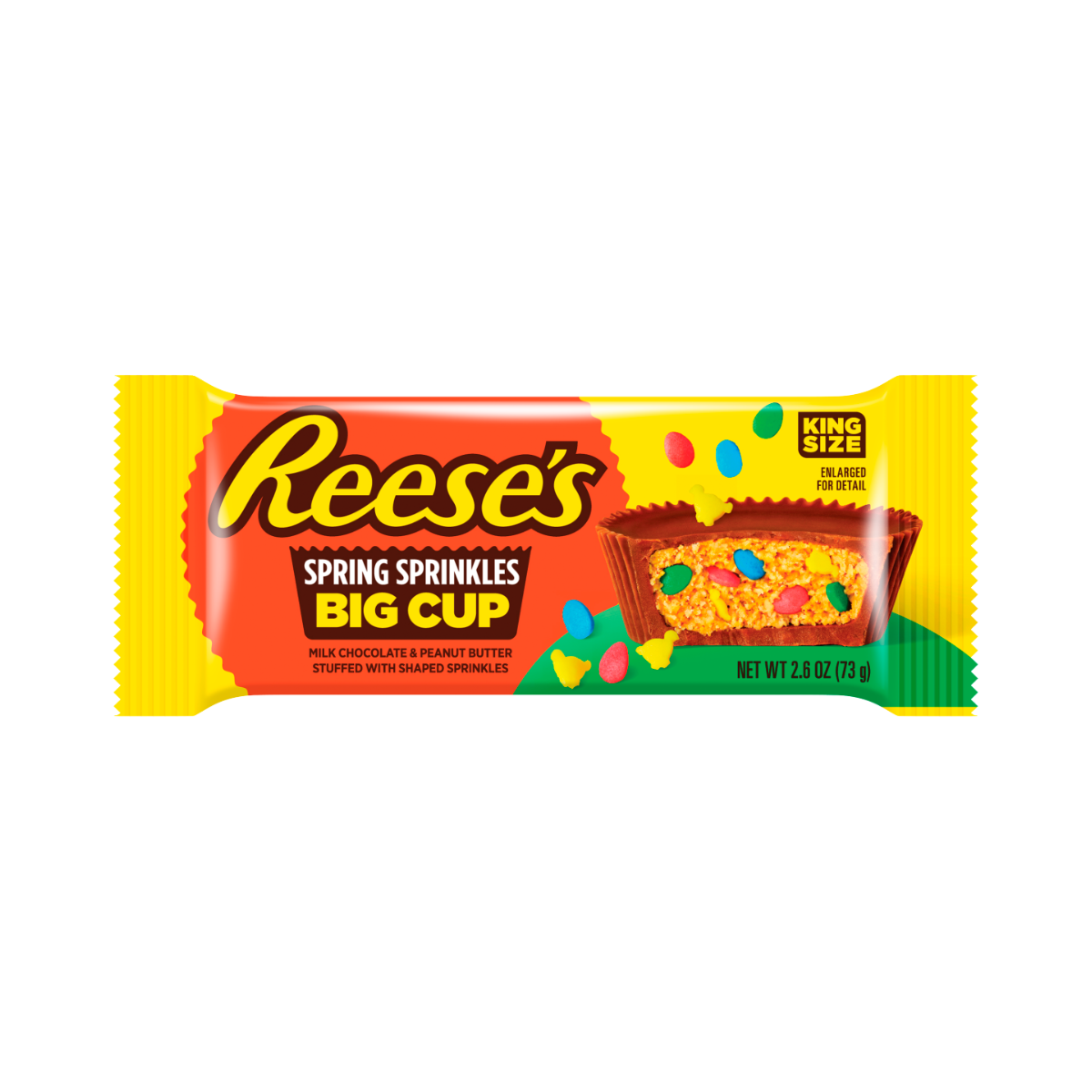 Reeses Spring Sprinkles Big Cup 73 g - Fast Candy