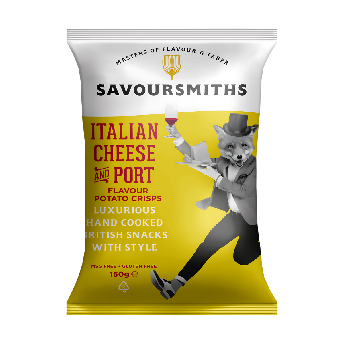 SAVOURSMITHS Italian Cheese & Port Potato Crisps 150 g - Fast Candy