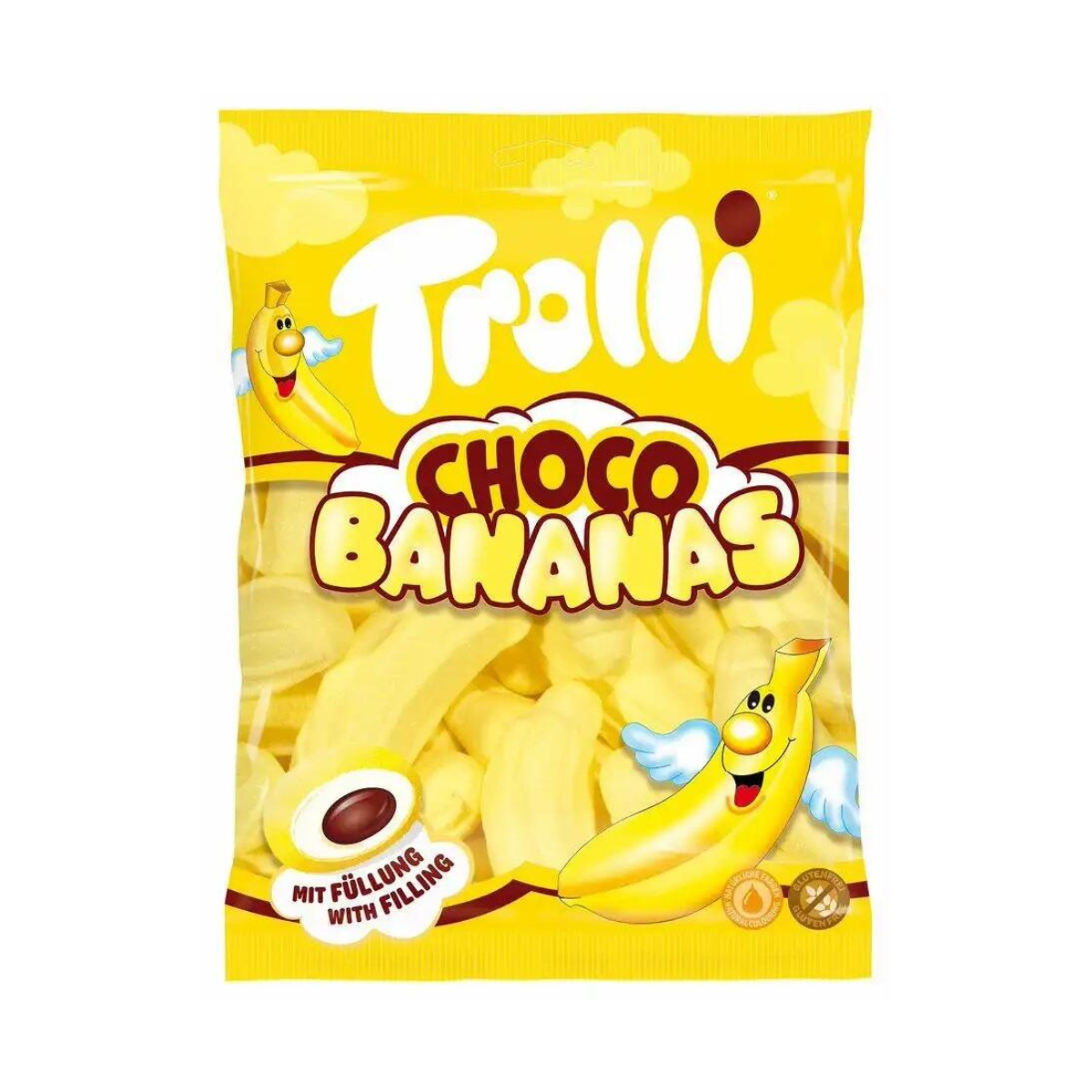 Trolli Mallow Choco Bananas 150 g - Fast Candy