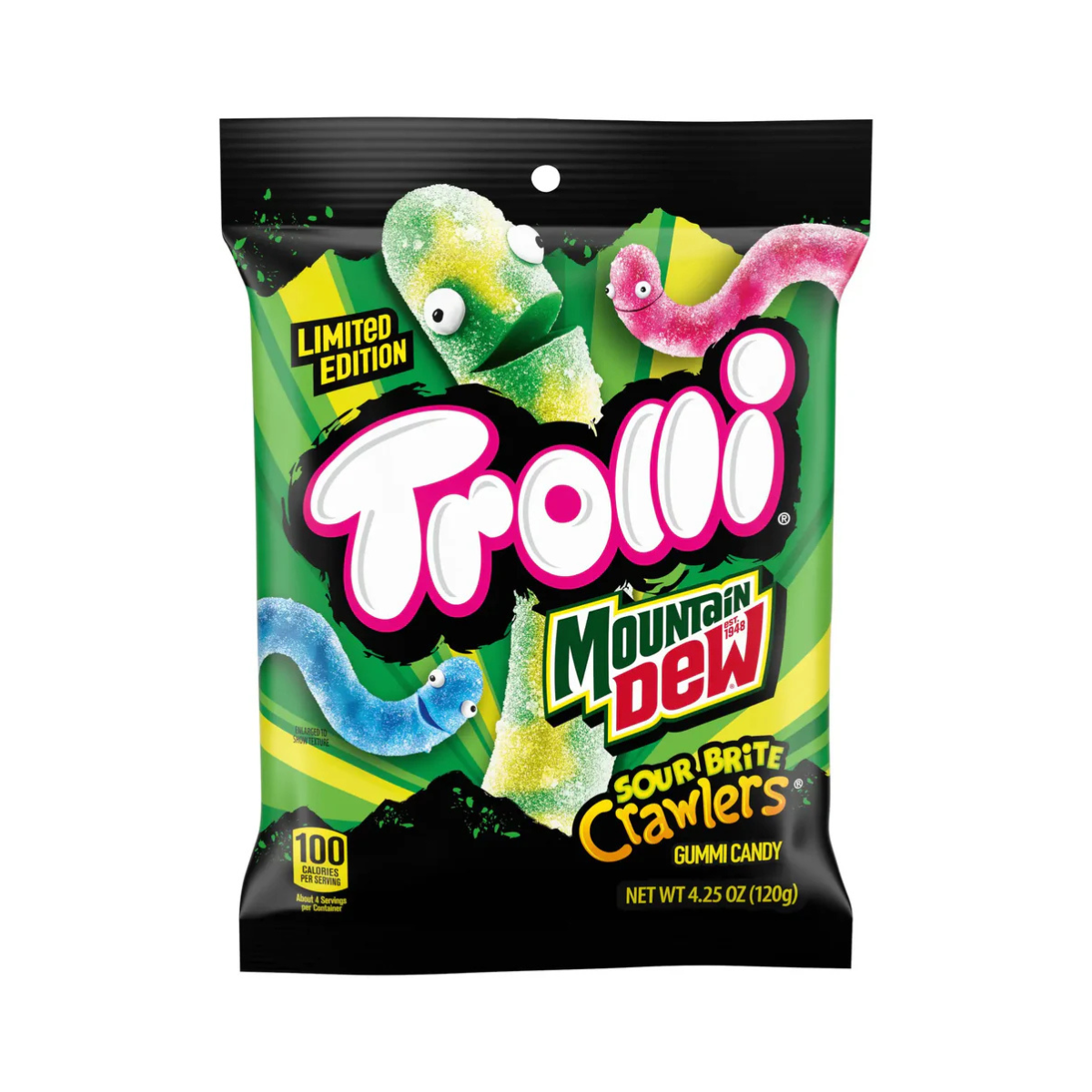 Trolli Sour Mtn Dew Crawlers 120 g - Fast Candy