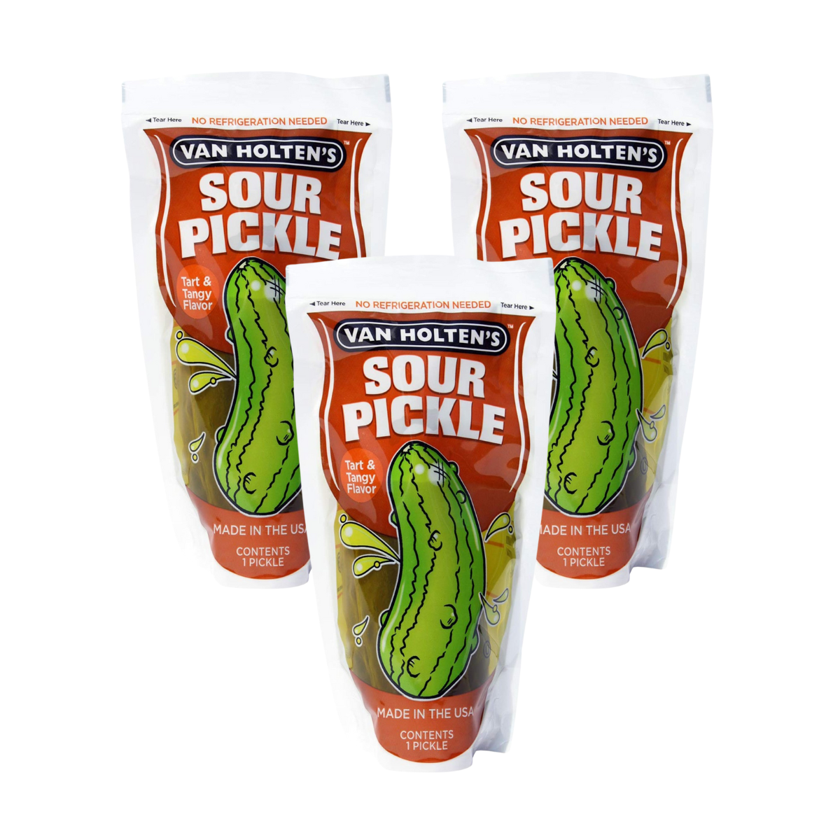 Van Holten's Jumbo Sour Pickle 260 g (KJØP 2 FÅ 1 GRATIS)