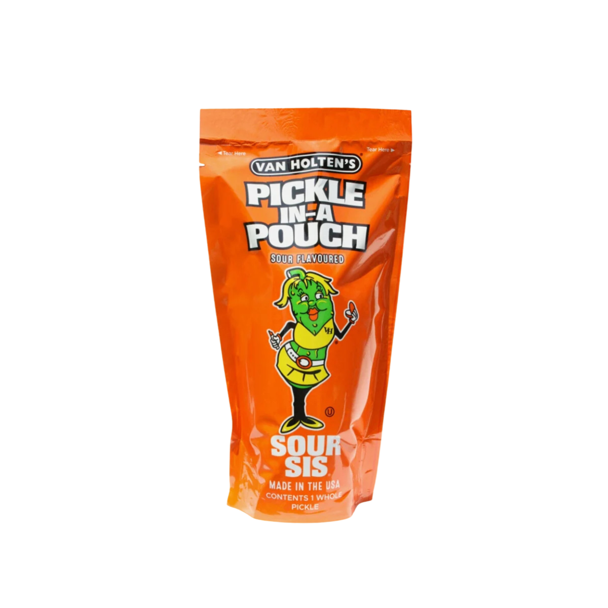 Van Holten Sour Sis Pickle 306 g - Fast Candy