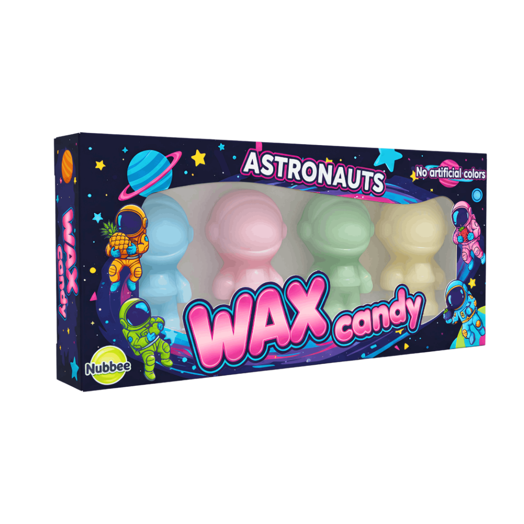 Nubbee Wax Candy Astronauts 4 stk