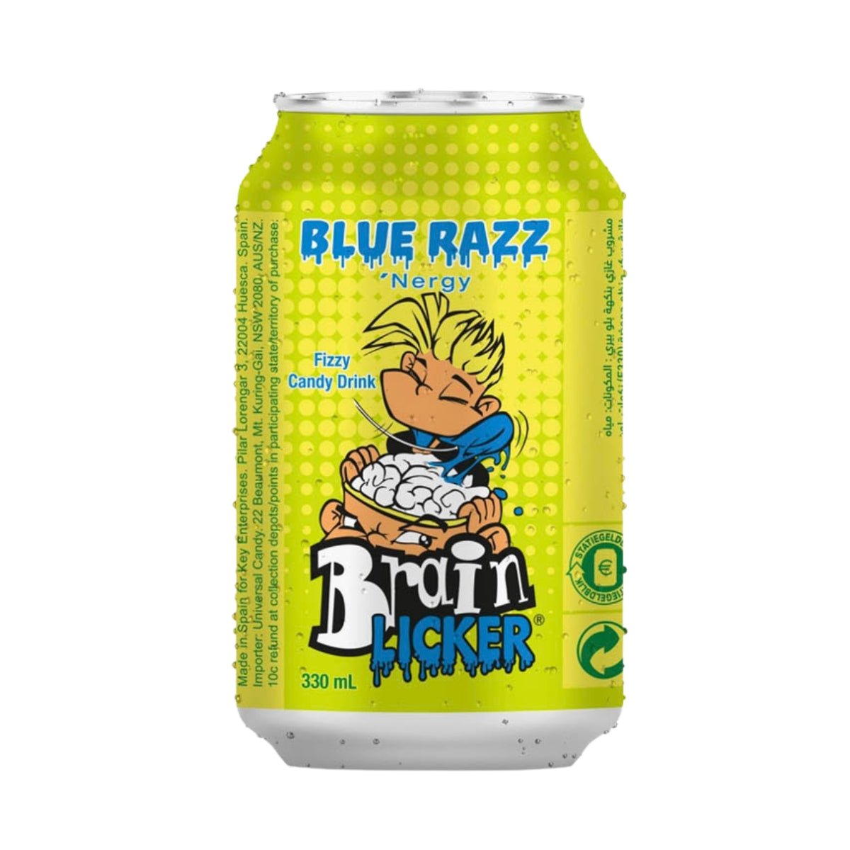 Brain Licker Sour Soda Blue Razz 330 ml - Fast Candy