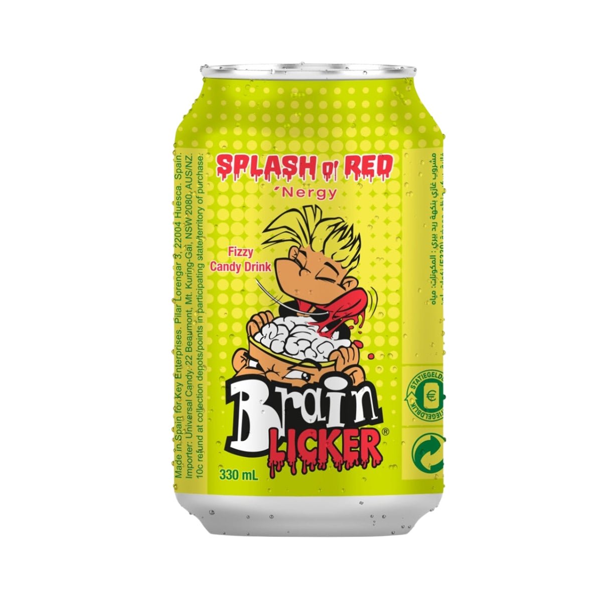 Brain Licker Sour Soda Strawberry 330 ml - Fast Candy