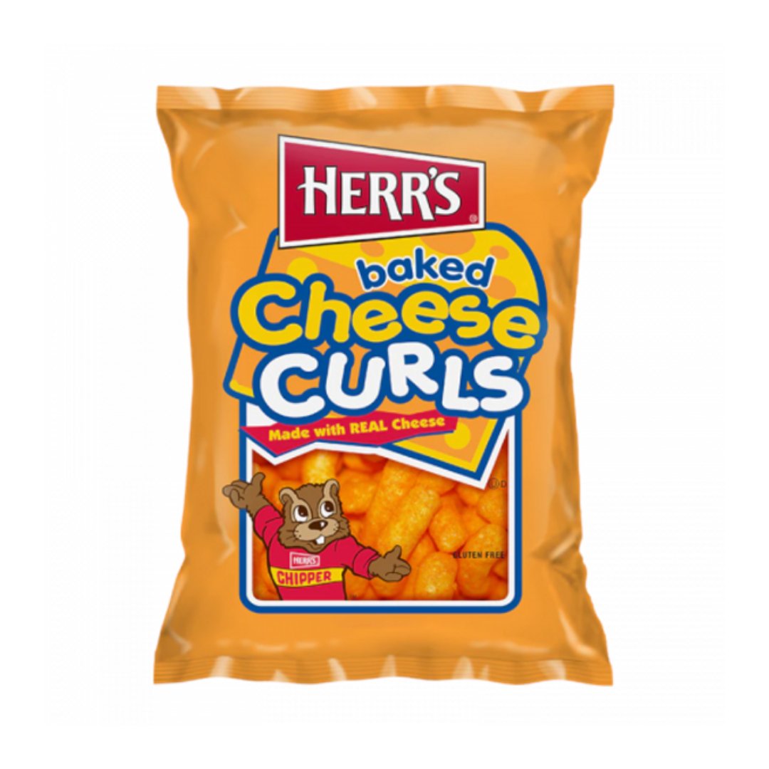 Herr's Baked Cheese Curls 113 g DATOVARE - Fast Candy