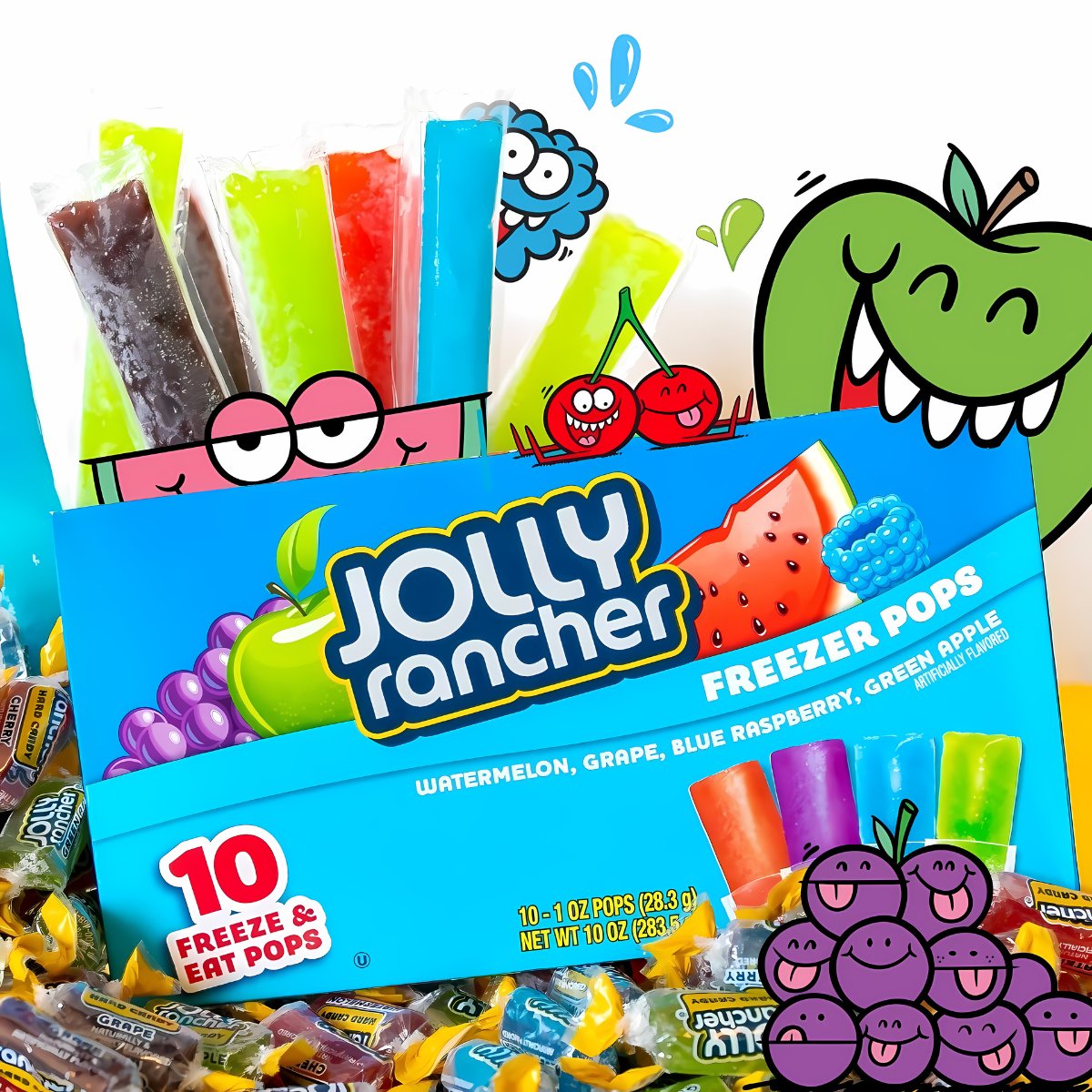 Jolly Rancher Freezer Pops 283 g (10 stk) - Fast Candy