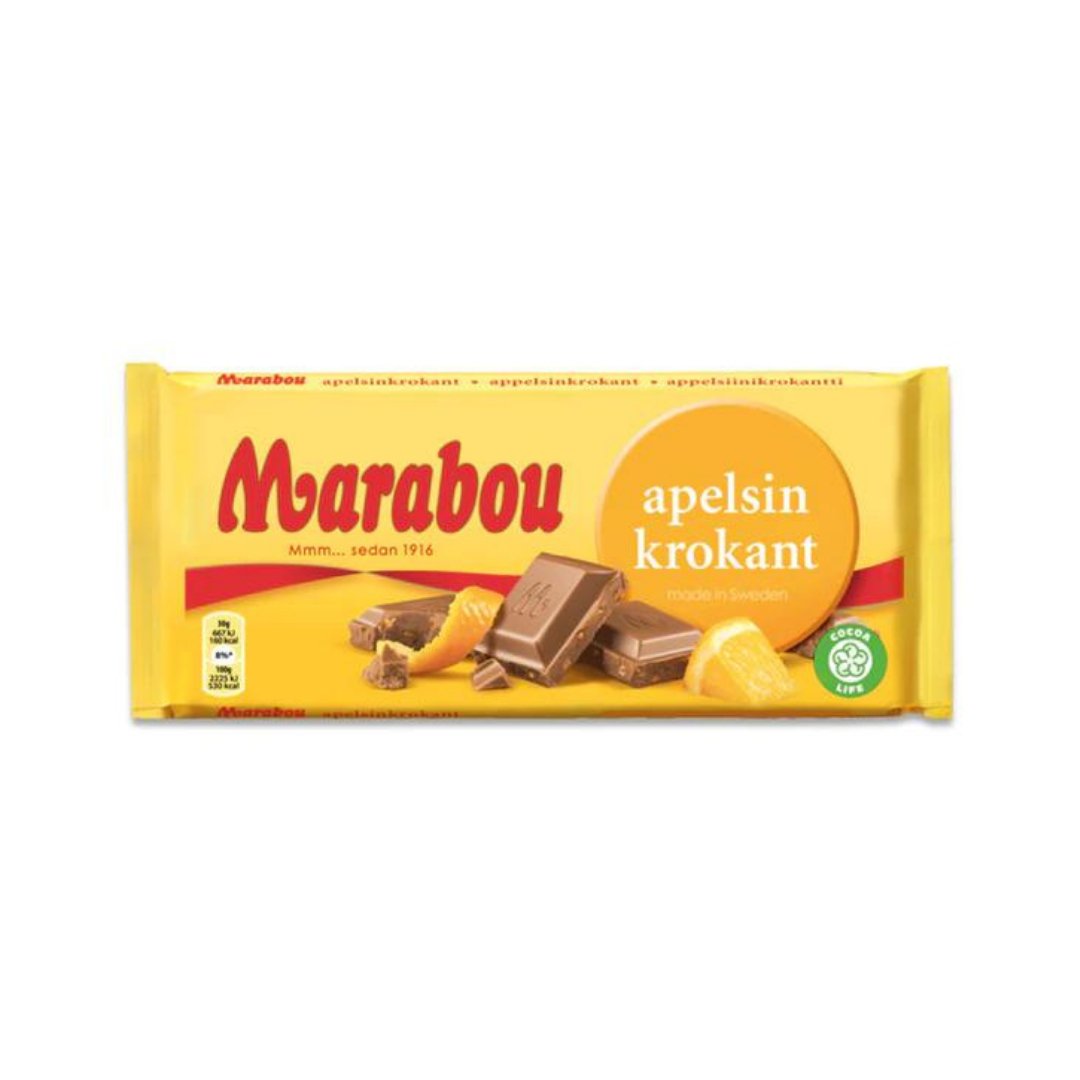 Marabou Appelsinkrokant 200 g - Fast Candy