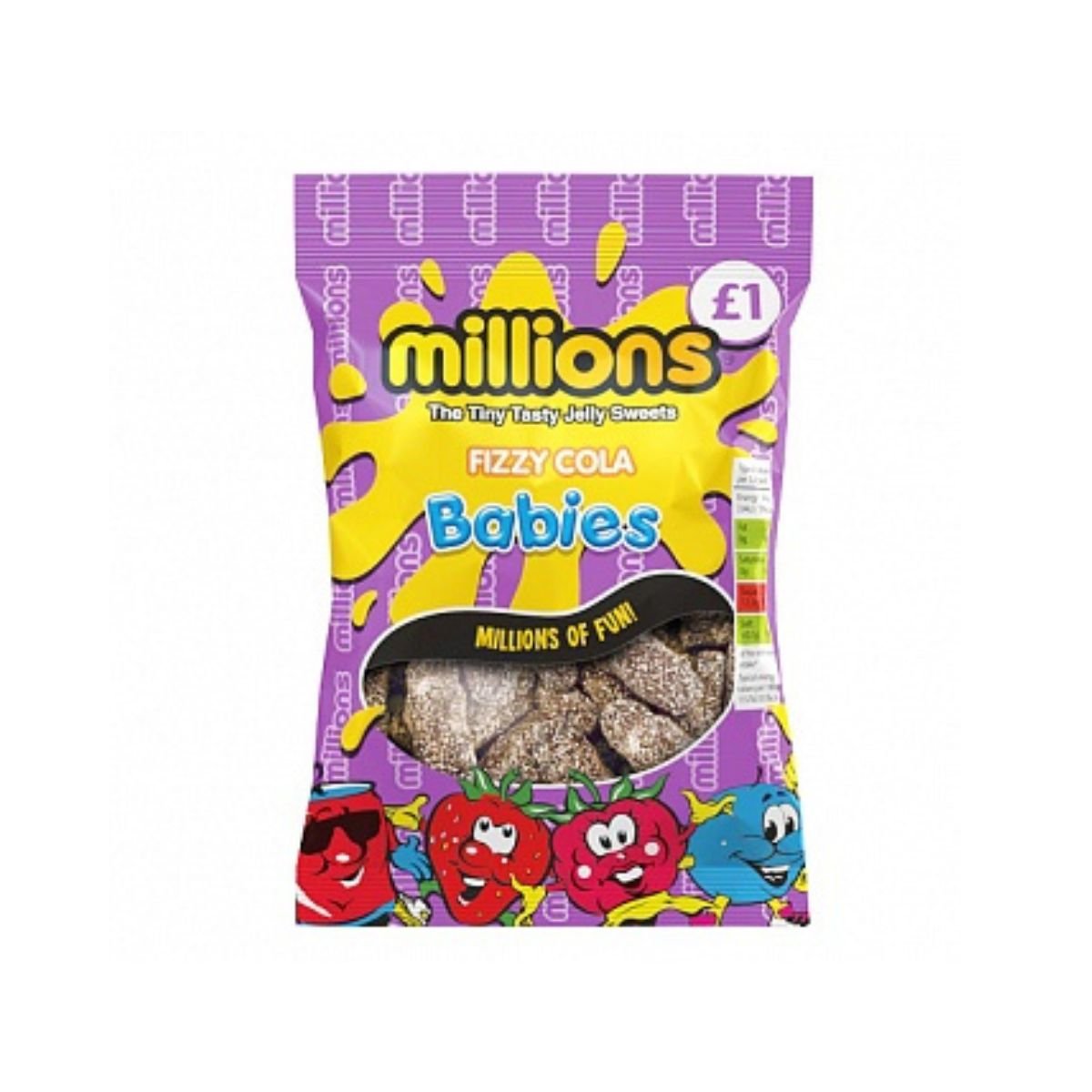 Millions Fizzy Cola Babies 120g - Fast Candy