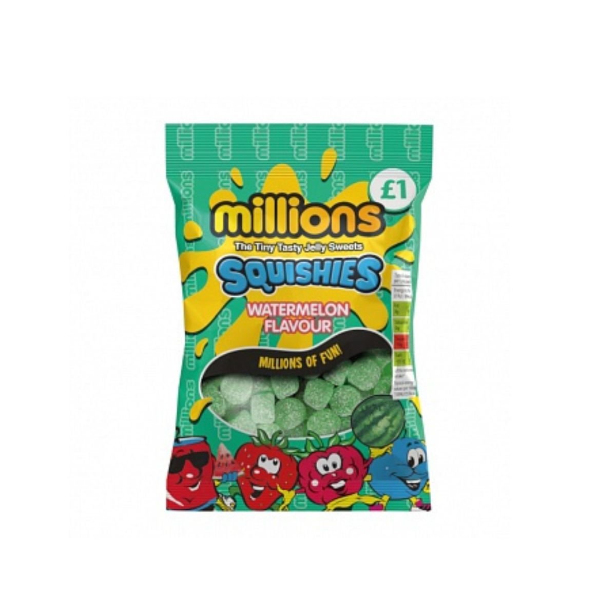 Millions Squishies Watermelon 120g - Fast Candy