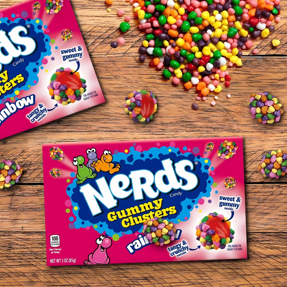 Nerds Gummy Cluster Rainbow 85 g - Fast Candy