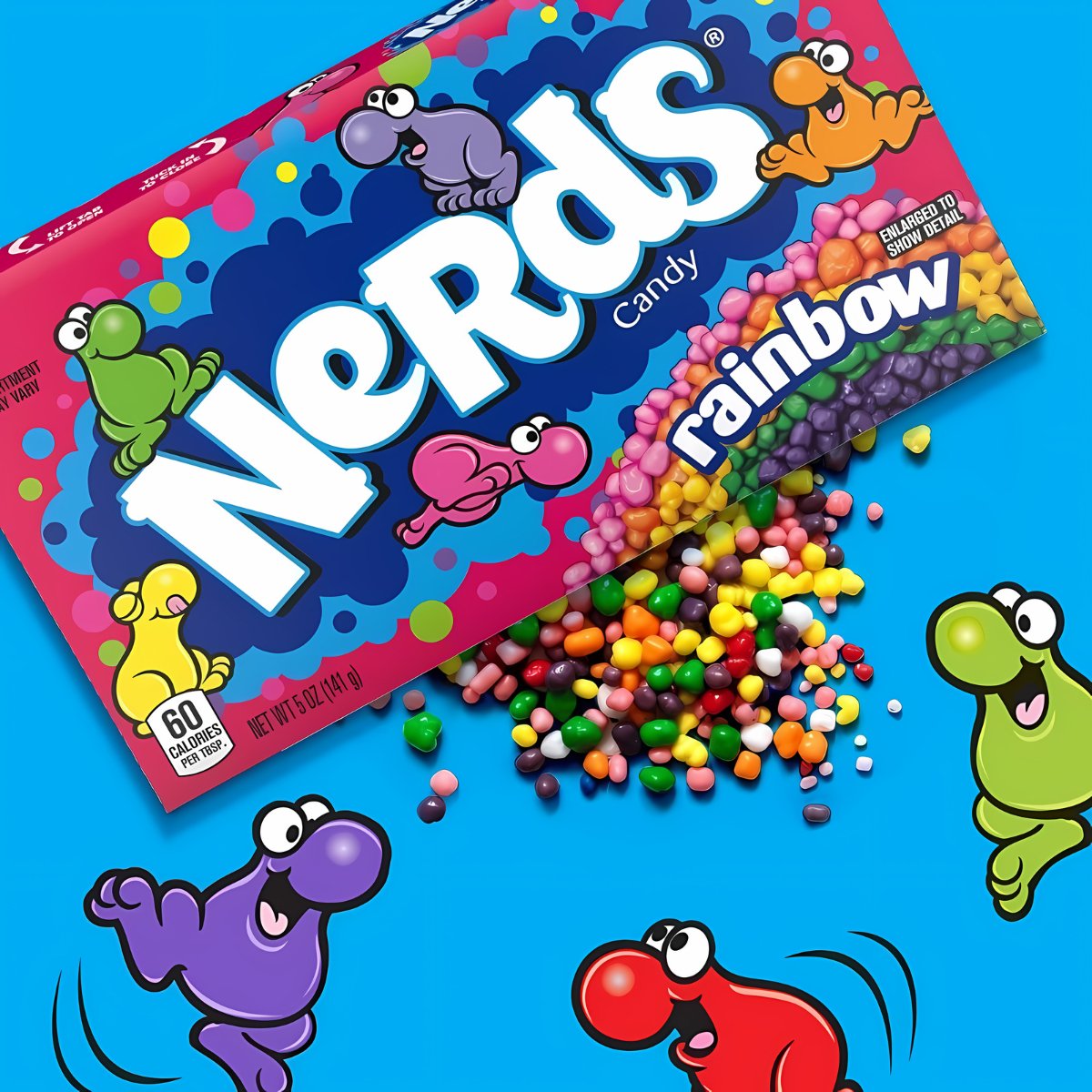 Nerds Rainbow Videobox 141 g DATOVARE - Fast Candy