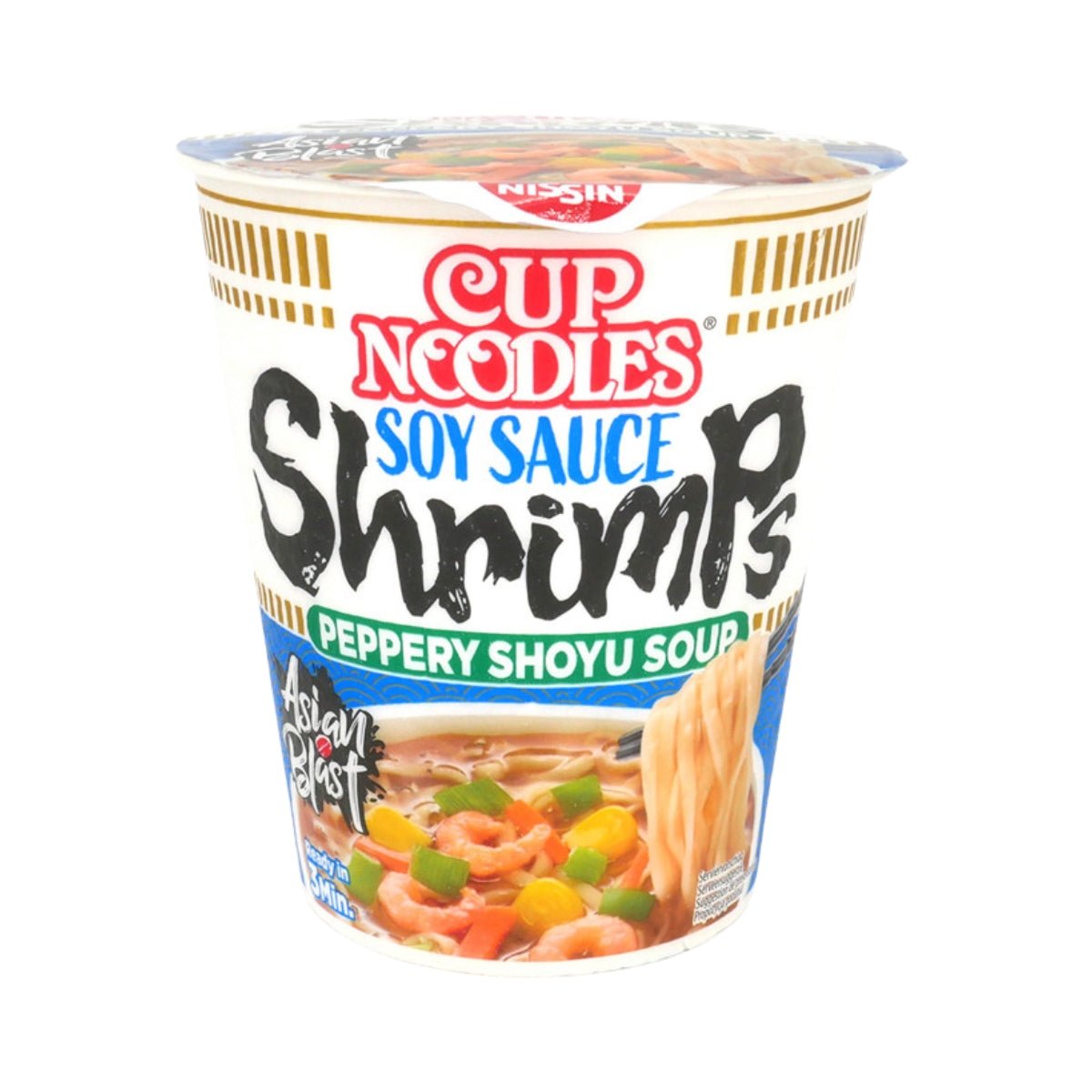 Nissin Cup Noodles Soy Sauce Shrimp 63g - Fast Candy