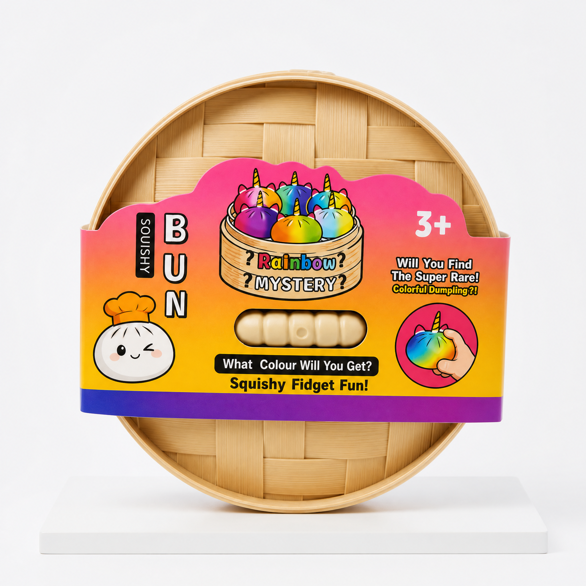 Squishy Dumpling Rainbow Unicorn Mystery 1 stk (forhåndsbestilling)