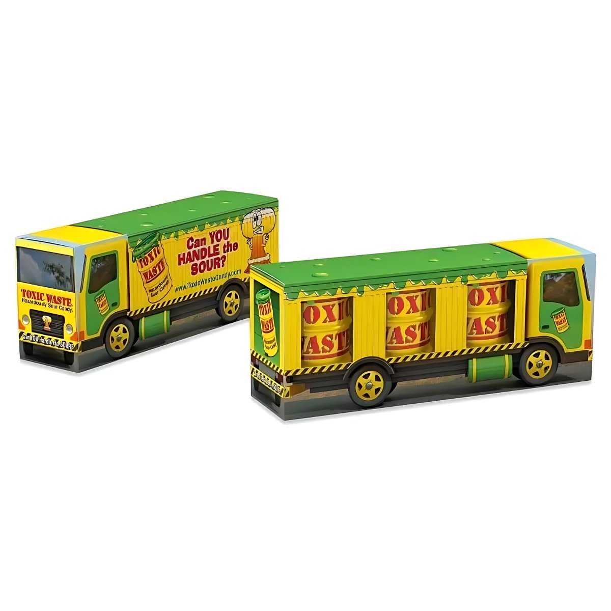 Toxic Waste Yellow Drum Truck 3 - pack - Fast Candy