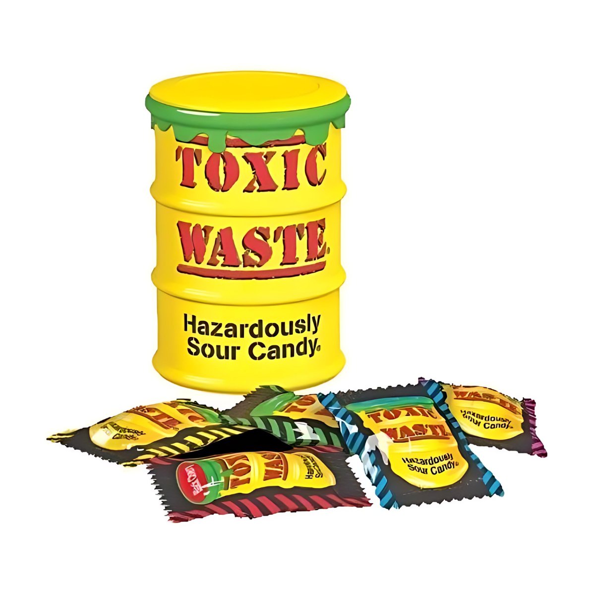 Toxic Waste Yellow Drum Truck 3 - pack - Fast Candy