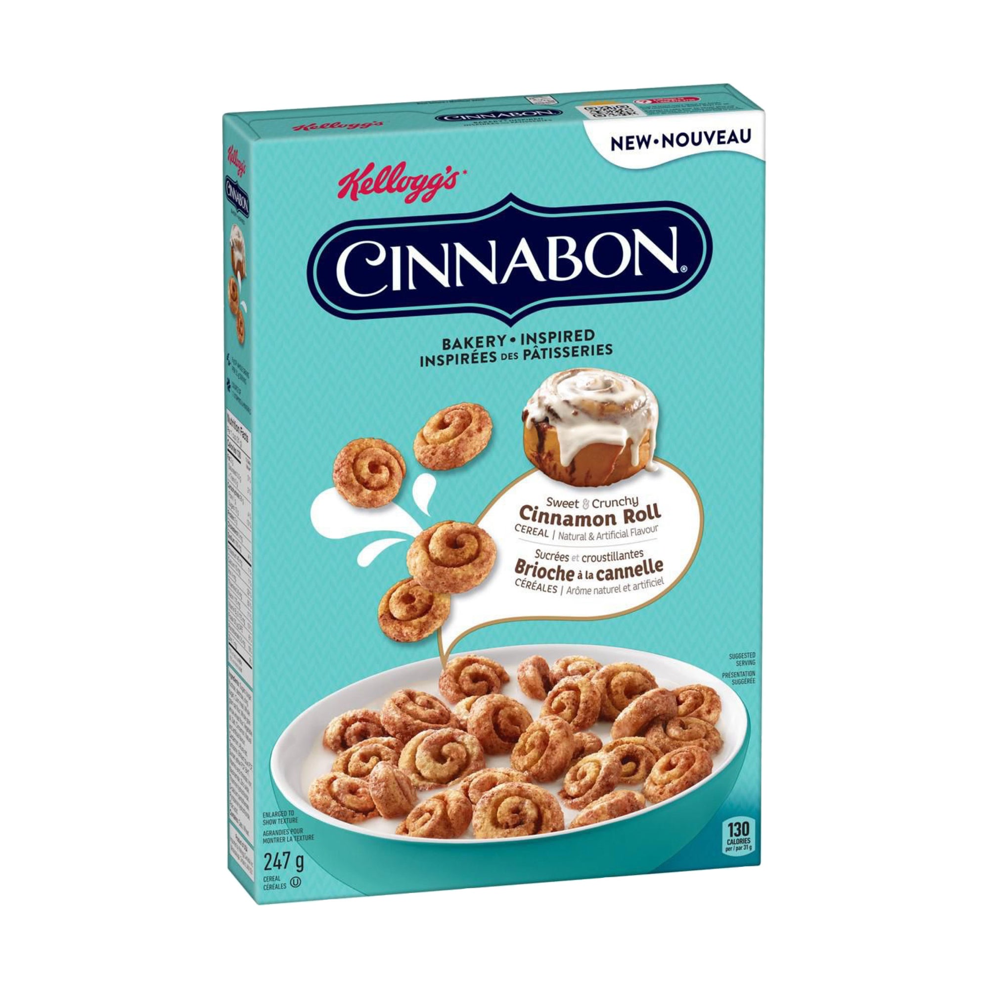 Kellogg's Cinnabon Cinnamon Roll Cereal 247 g