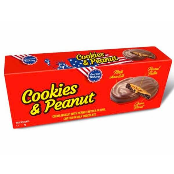American Bakery Cookies & Peanut 96 g - Fast Candy