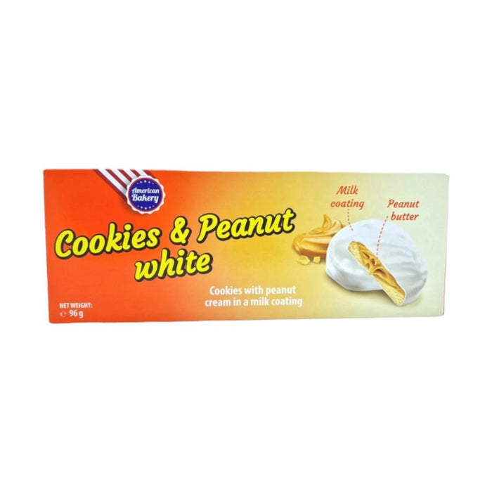 American Bakery Cookies & Peanut White 96 g - Fast Candy