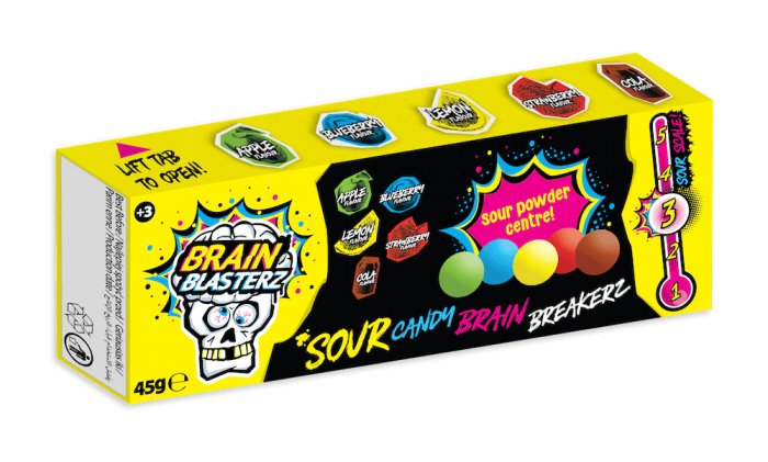 Brain Blasterz Sour Brain Breakerz 45 g - Fast Candy