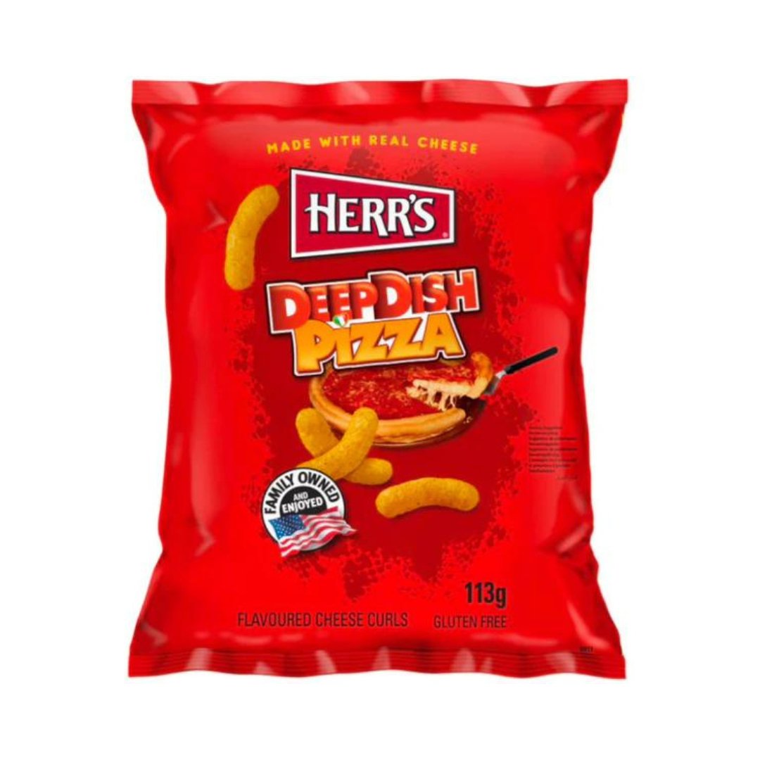 Herr's Deep Dish Pizza Cheese Curls 113 g DATOVARE - Fast Candy
