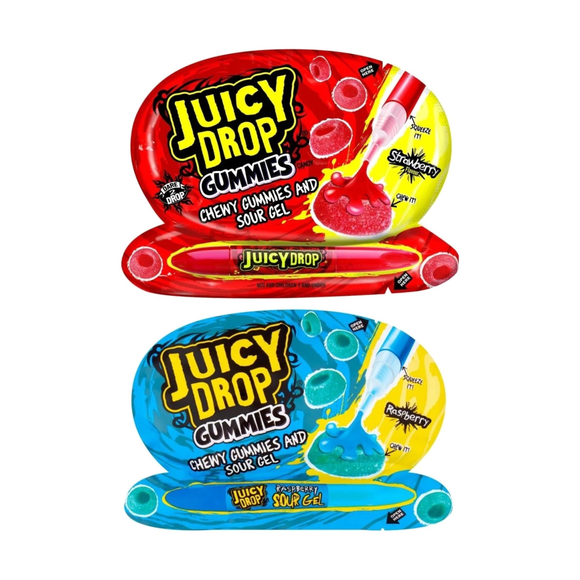 Juicy Drop Gummies & Sour Gel 57 g - Fast Candy