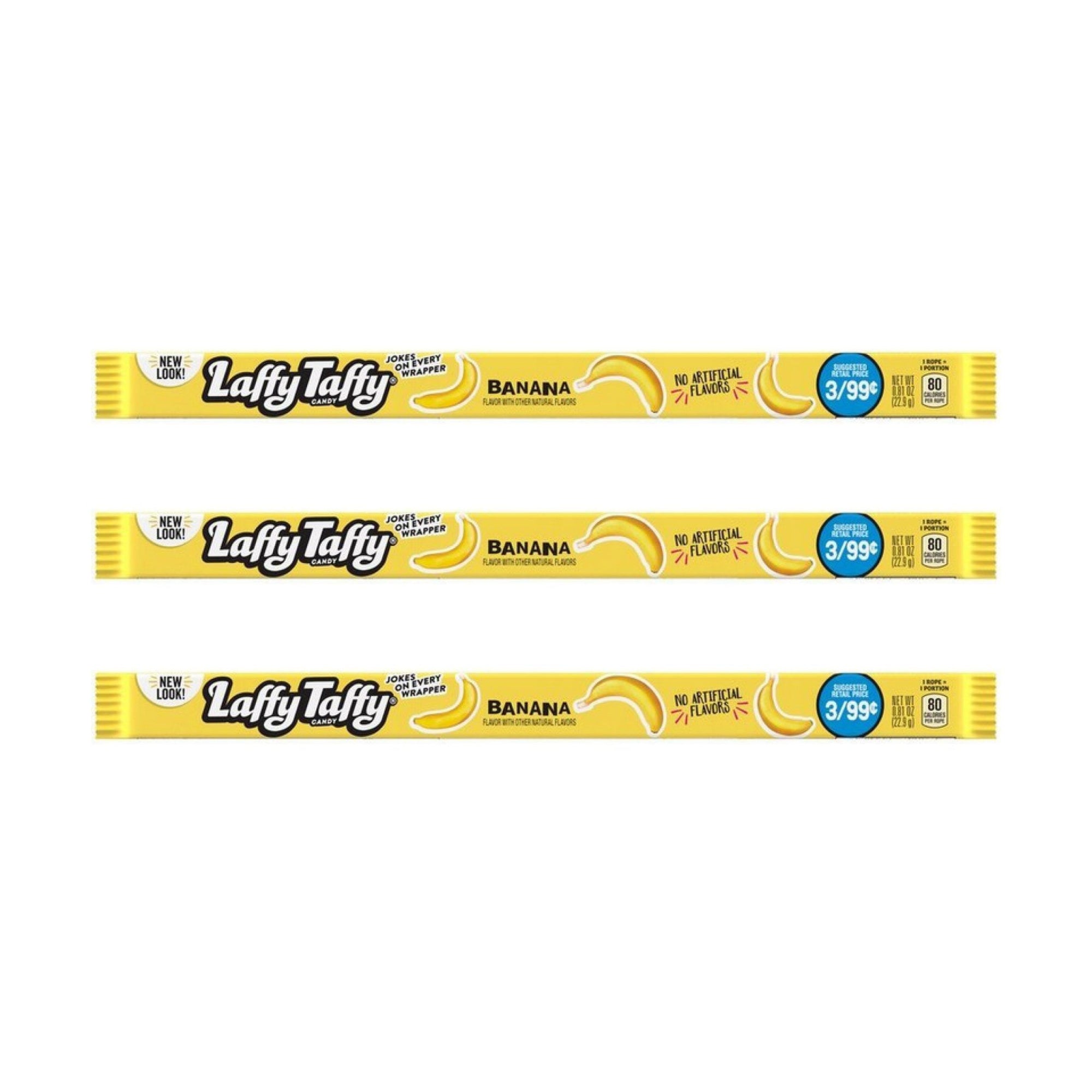 Laffy Taffy Banana 23 g (3 pakke) - Fast Candy
