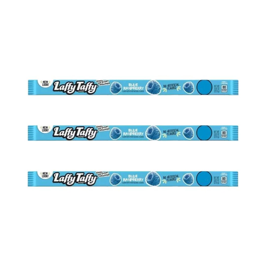 Laffy Taffy Blue Raspberry 23 g (3 pakke) - Fast Candy