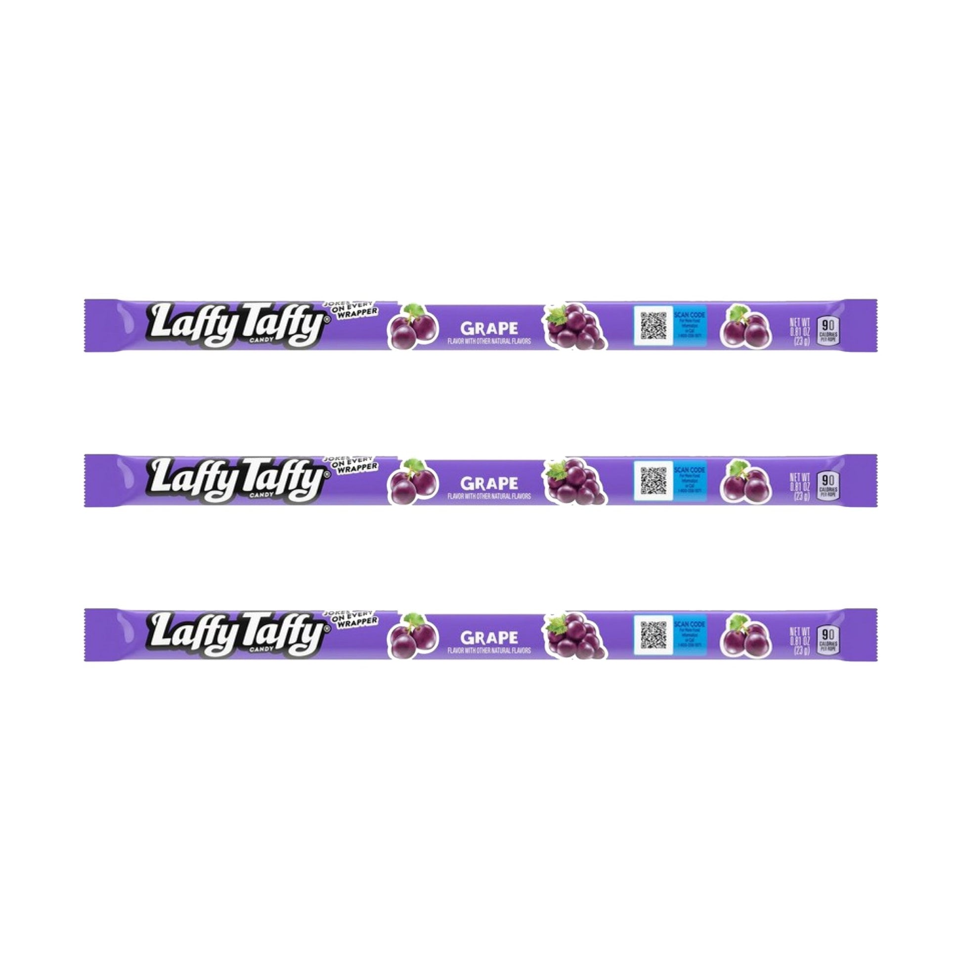 Laffy Taffy Rope Grape 23 g (3 pakke) - Fast Candy