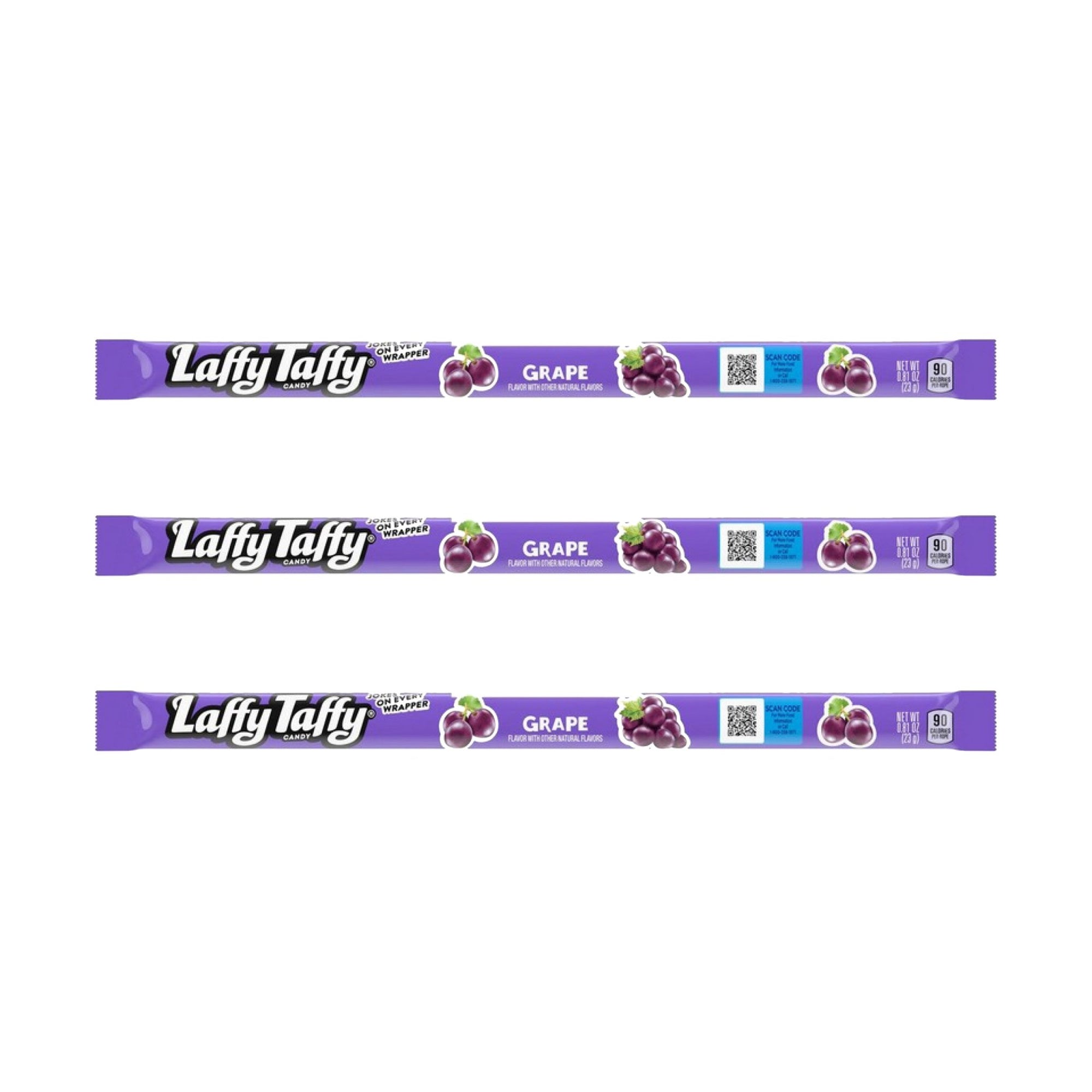Laffy Taffy Rope Grape 23 g (3 pakke) - Fast Candy