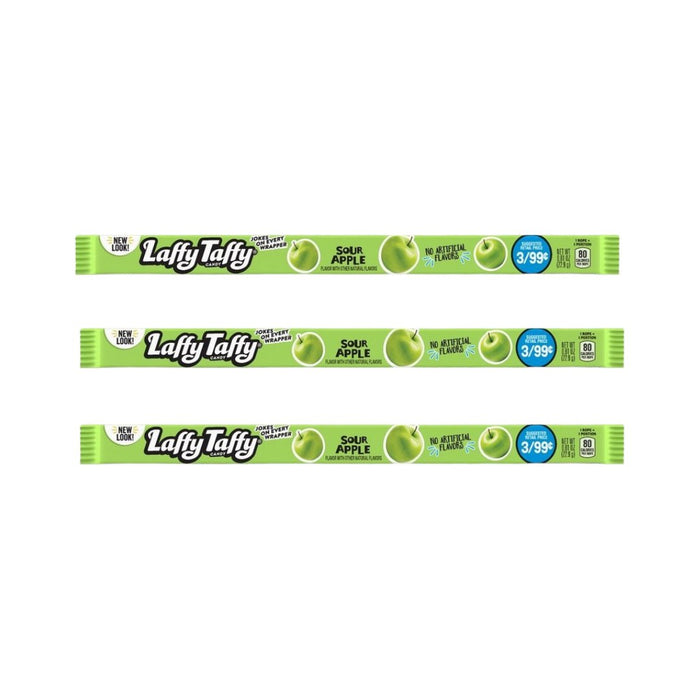 Laffy Taffy Sour Apple 23 g (3 pakke) - Fast Candy