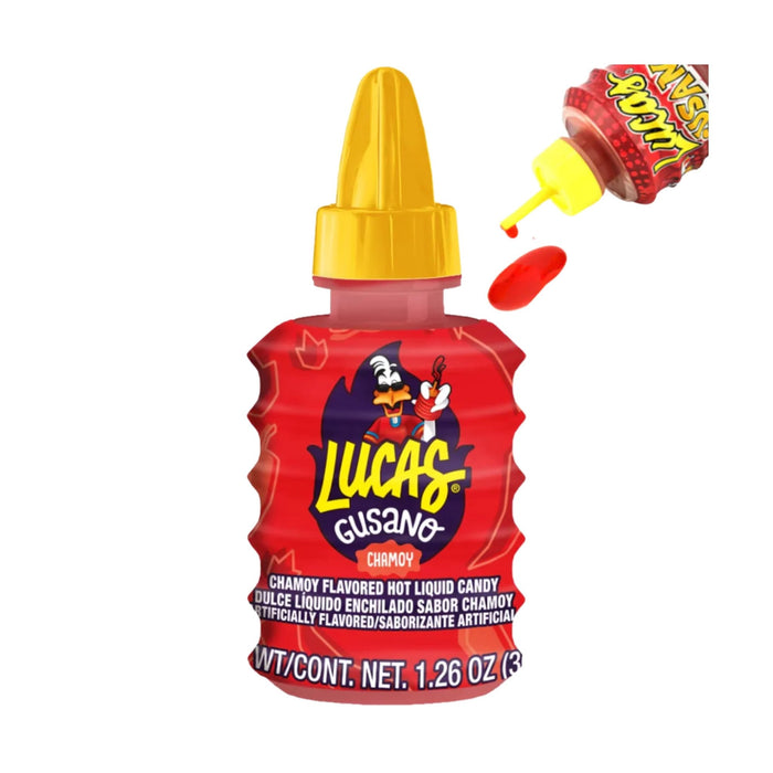 Lucas Hot Gusano Chamoy 36 g - Fast Candy