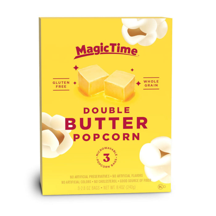 Magic Time Double Butter Popcorn 3-pack 240 g - Fast Candy