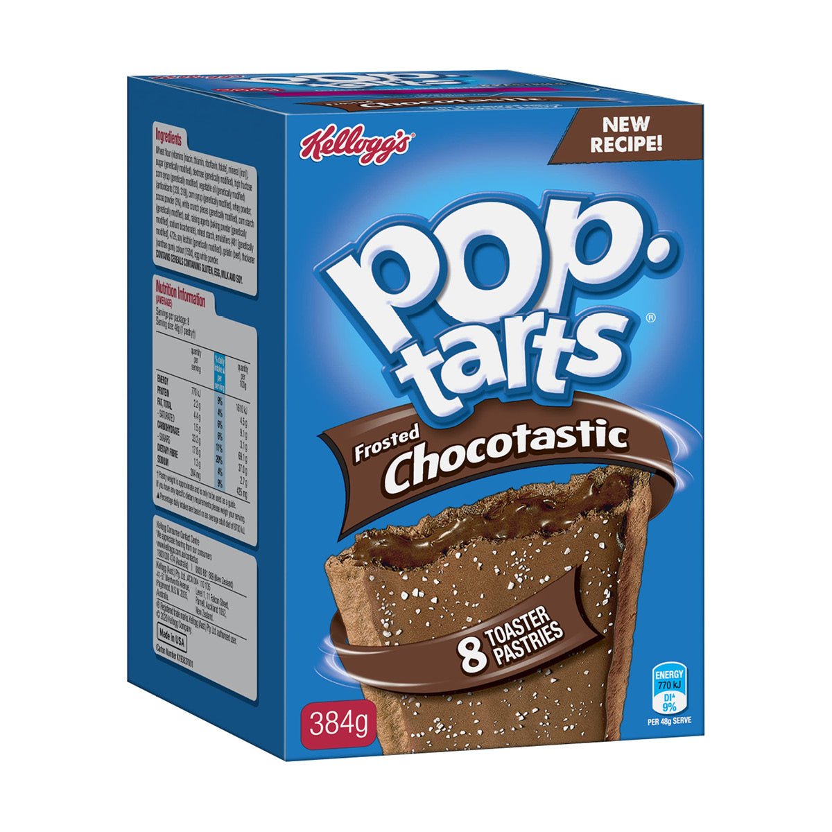 Pop-Tarts Chocolate 384 g (8 stk) - Fast Candy