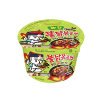 SamYang Fire Noodles: Hot Chicken Jjajang Black Bean Ramen Big Bowl 105 g - Fast Candy