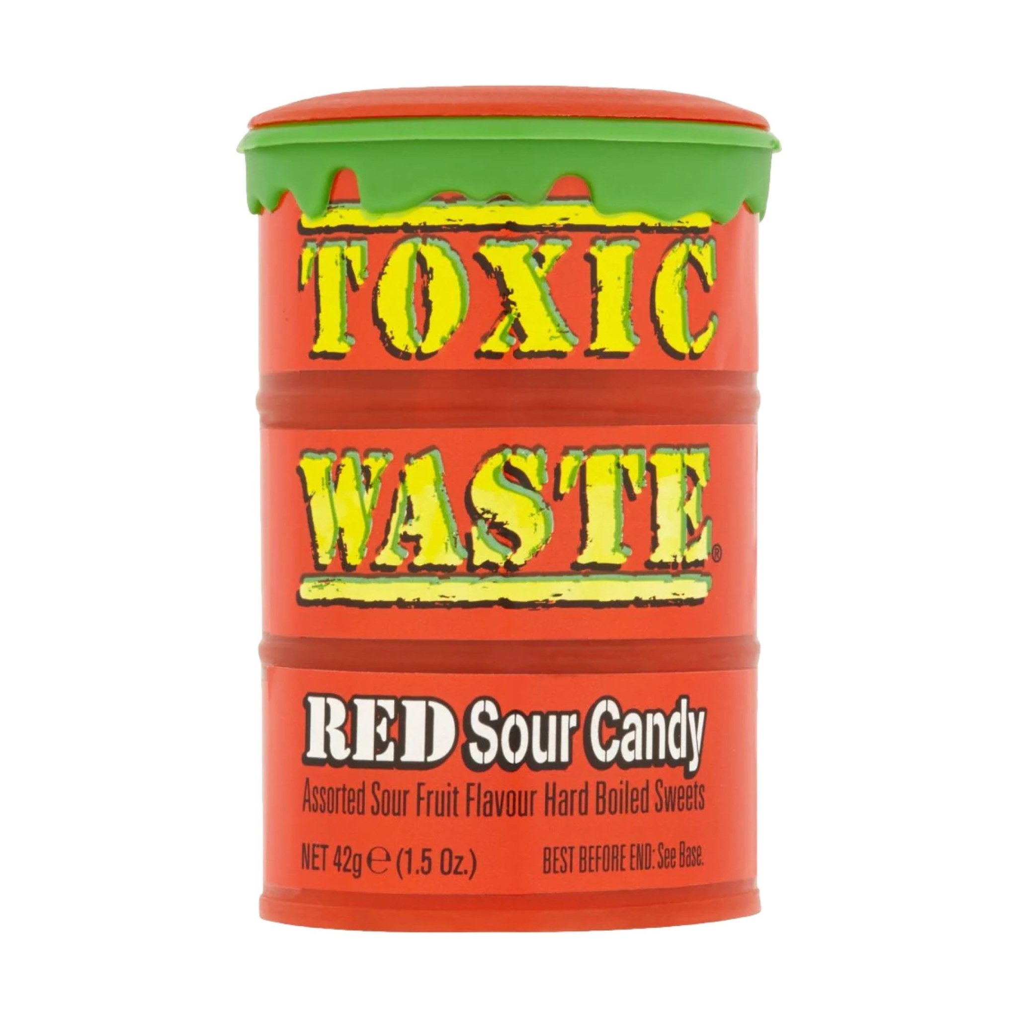 Toxic Waste Red Sour Candy Drum 42 g - Fast Candy